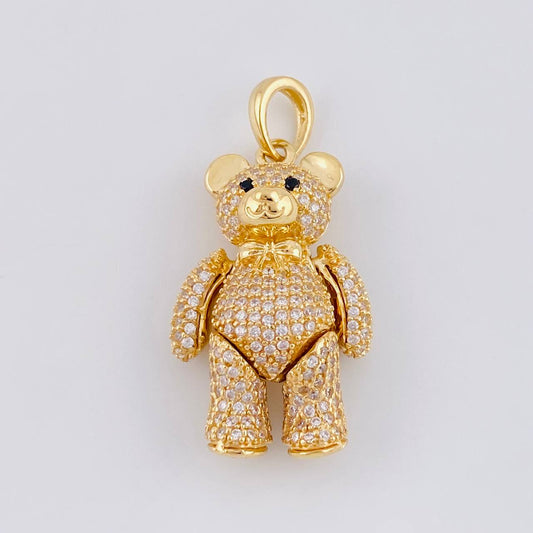 Dije Oso Reticulado 8.55 g / 1 1/2 in Oro Amarillo 18K