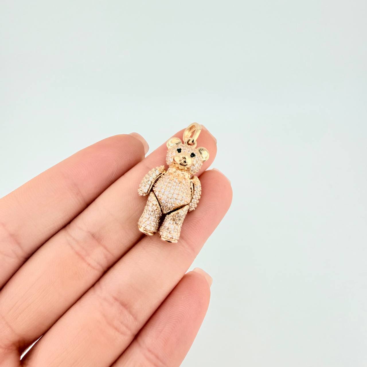 Dije Oso Reticulado 8.55 g / 1 1/2 in Oro Amarillo 18K