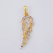 Pendant Wing 2.95 g / 1 1/2 in Two Golds Yellow White 18K