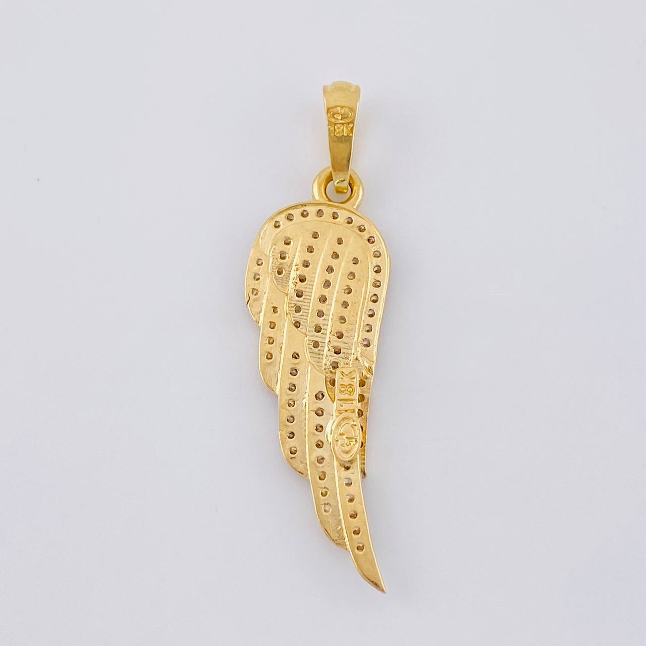 Pendant Wing 2.95 g / 1 1/2 in Two Golds Yellow White 18K