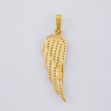 Pendant Wing 2.95 g / 1 1/2 in Two Golds Yellow White 18K