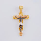 Dije Cristo Señor De Los Milagros 4.5 g / 1 1/2 in Tres Oros 18K