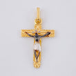 Pendant Christ Lord of Miracles 1.4 g / 1 in Three Golds 18K