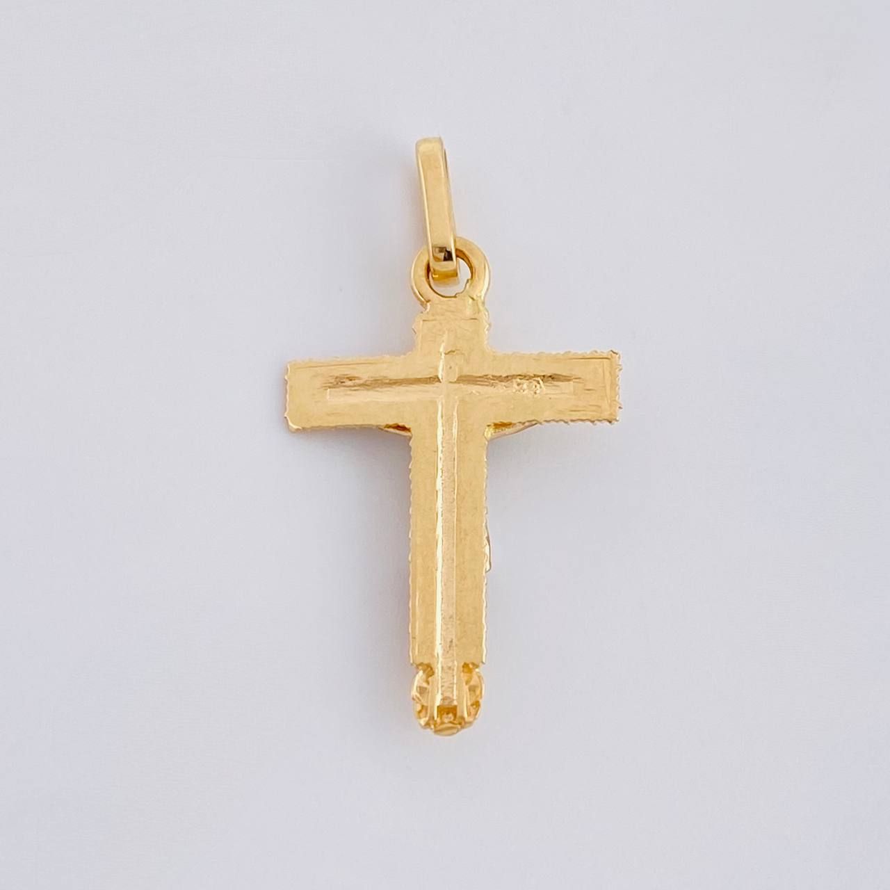 Pendant Christ Lord of Miracles 1.4 g / 1 in Three Golds 18K