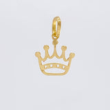 Dije Corona 0.2 g / 1/2 in Oro Amarillo 18K