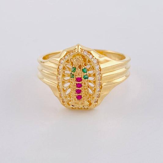 Our Lady of Guadalupe Ring 3.75 g / T6 18K Yellow Gold