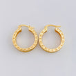 Candongas Rústicas 8.3 g / 1 1/4 in Oro Amarillo 18K