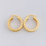 Candongas Rústicas 8.3 g / 1 1/4 in Oro Amarillo 18K