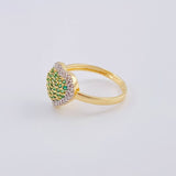 Puffy Heart Ring 2.75 g / T6 1/2 Yellow Gold 18K