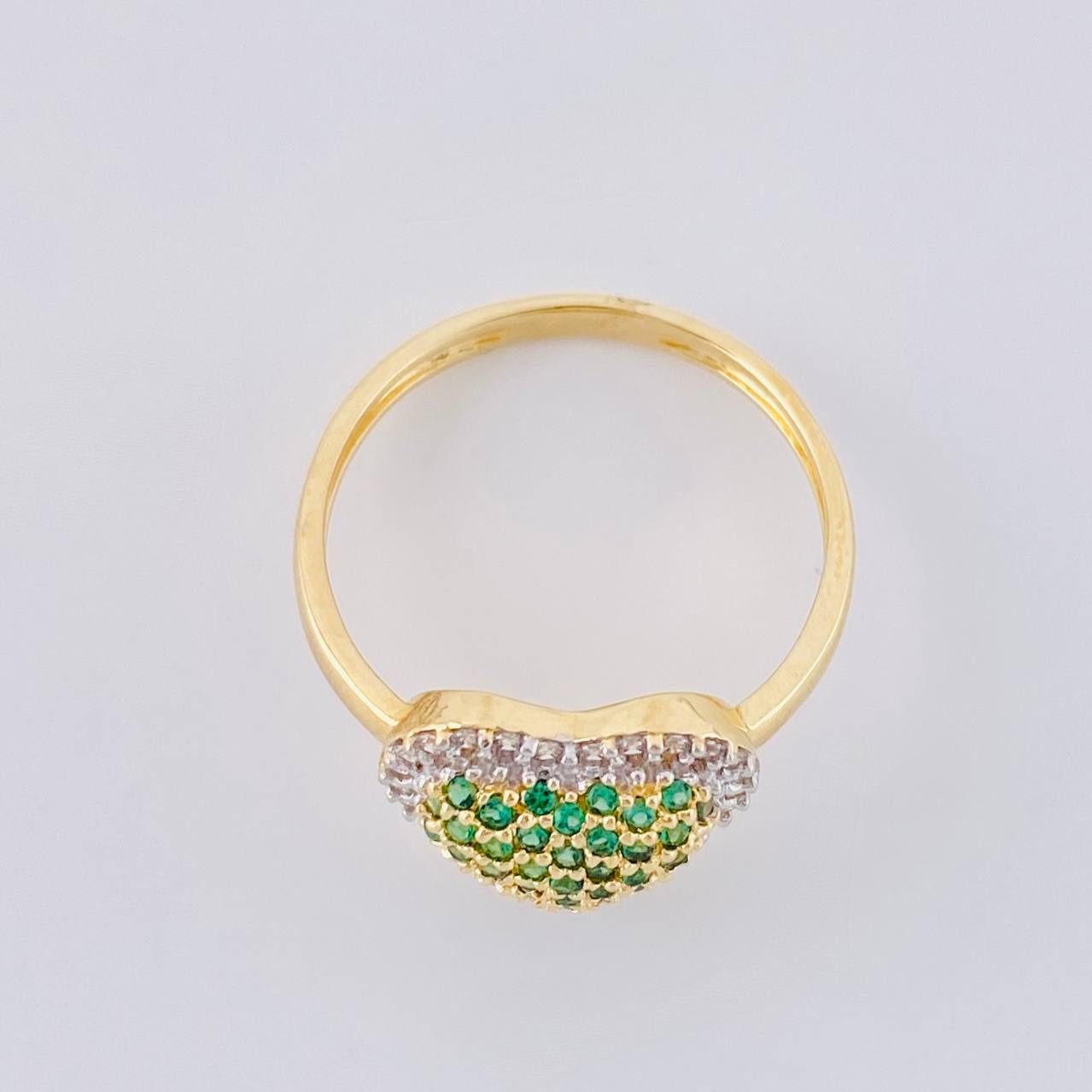 Puffy Heart Ring 2.75 g / T6 1/2 Yellow Gold 18K
