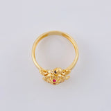 Anillo Tortuga Móvil 3 g / T7 1/4 Oro Amarillo 18K