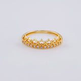 Crown Hearts Ring 1.35 g / T6 Yellow Gold 18K