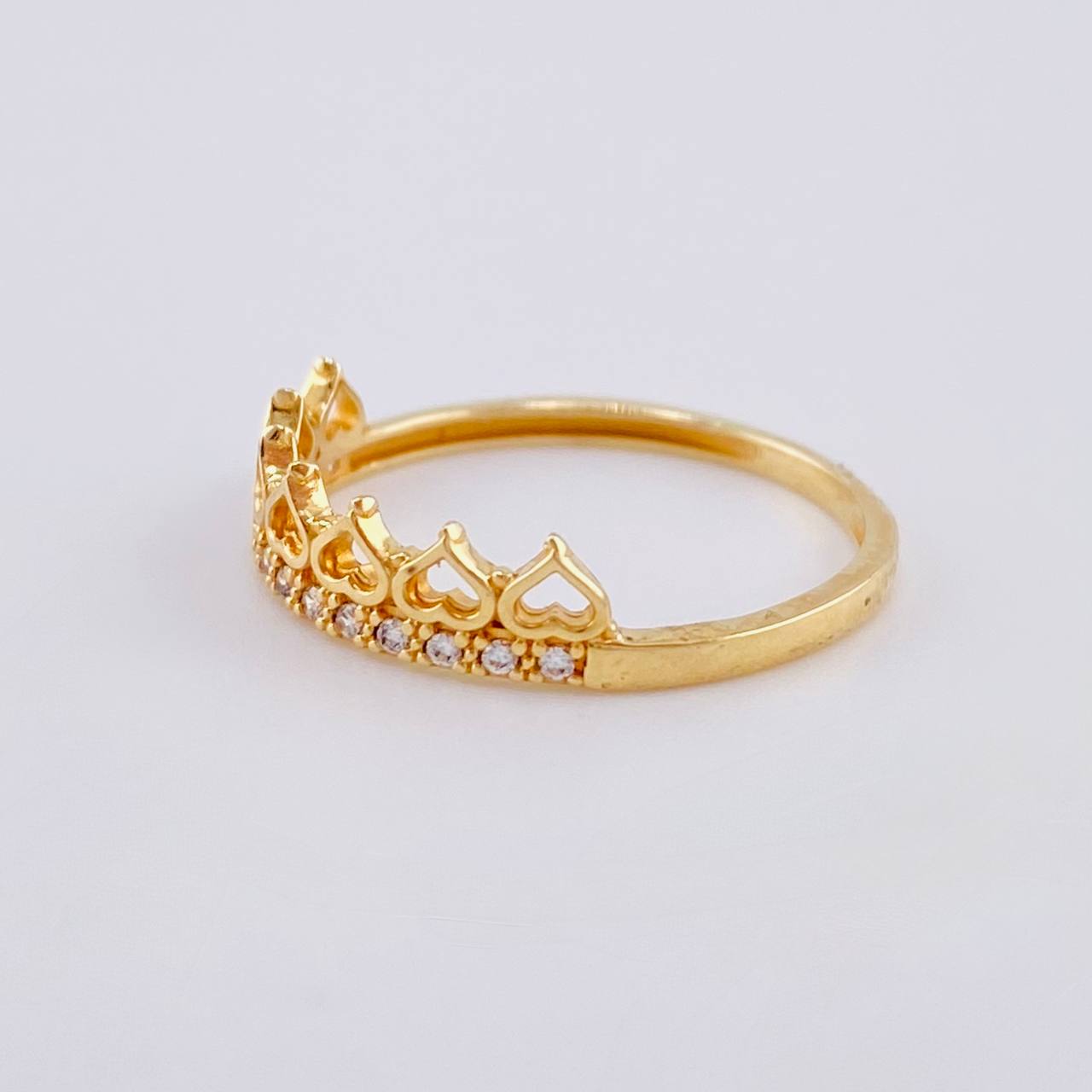 Crown Hearts Ring 1.35 g / T6 Yellow Gold 18K