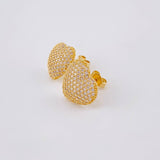 Stud Earrings Heart Shaped 3.45 g / in / 14.2 mm Yellow Gold 18K