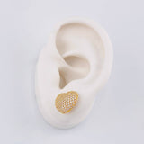 Stud Earrings Heart Shaped 3.45 g / in / 14.2 mm Yellow Gold 18K