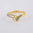 Anillo Anillo Corazón Ala De Mariposa 1.9 g / T7 Oro Amarillo 18K
