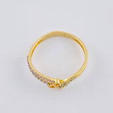 Anillo Anillo Corazón Ala De Mariposa 1.9 g / T7 Oro Amarillo 18K
