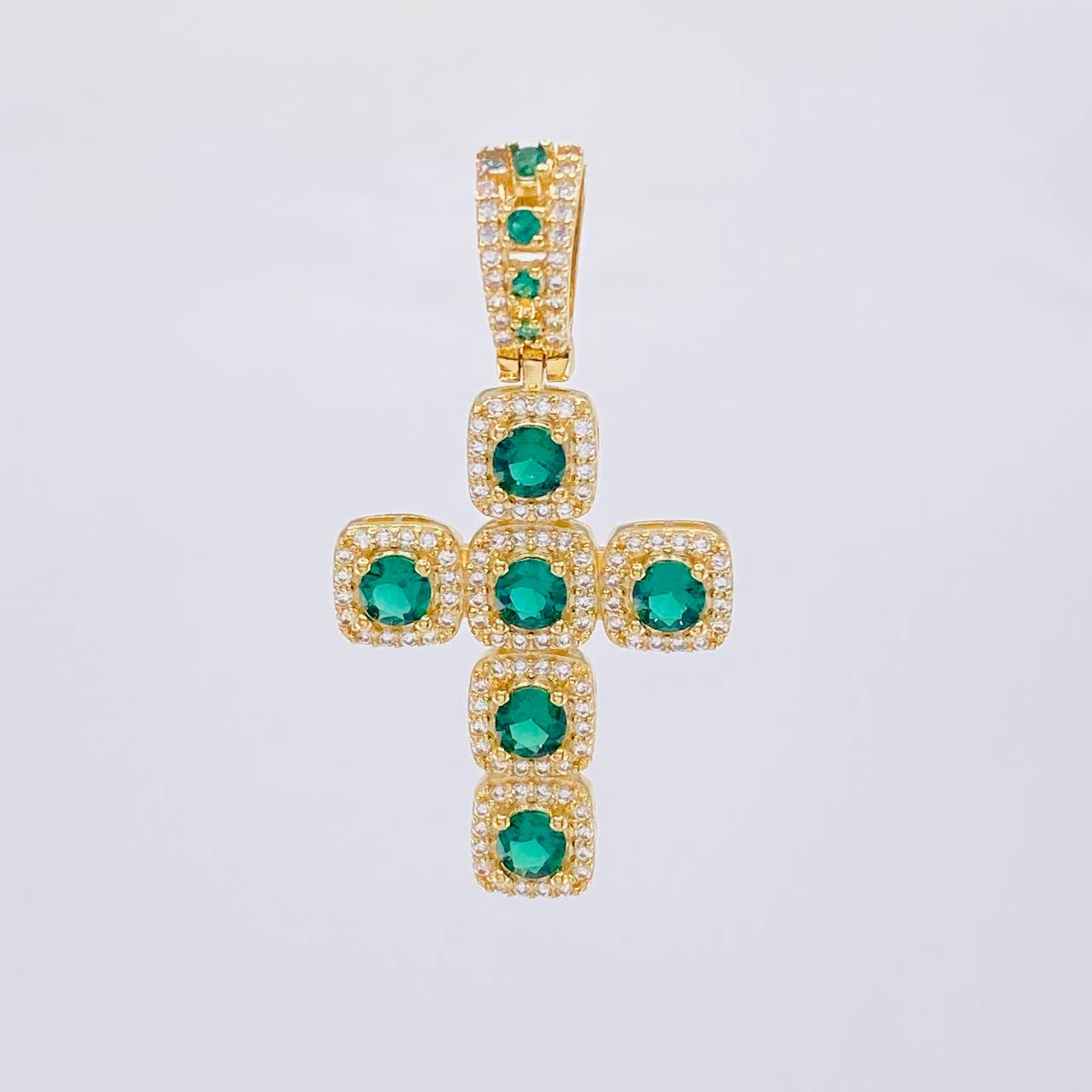 Pendant Dense Cross 5.95 g / 1 3/4 in 18K Yellow Gold