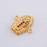 Herraje Virgen De Guadalupe 1.15 g / 1/2 in Oro Amarillo 18K