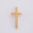 Herraje Cruz 0.75 g / 3/4 in Oro Amarillo 18K