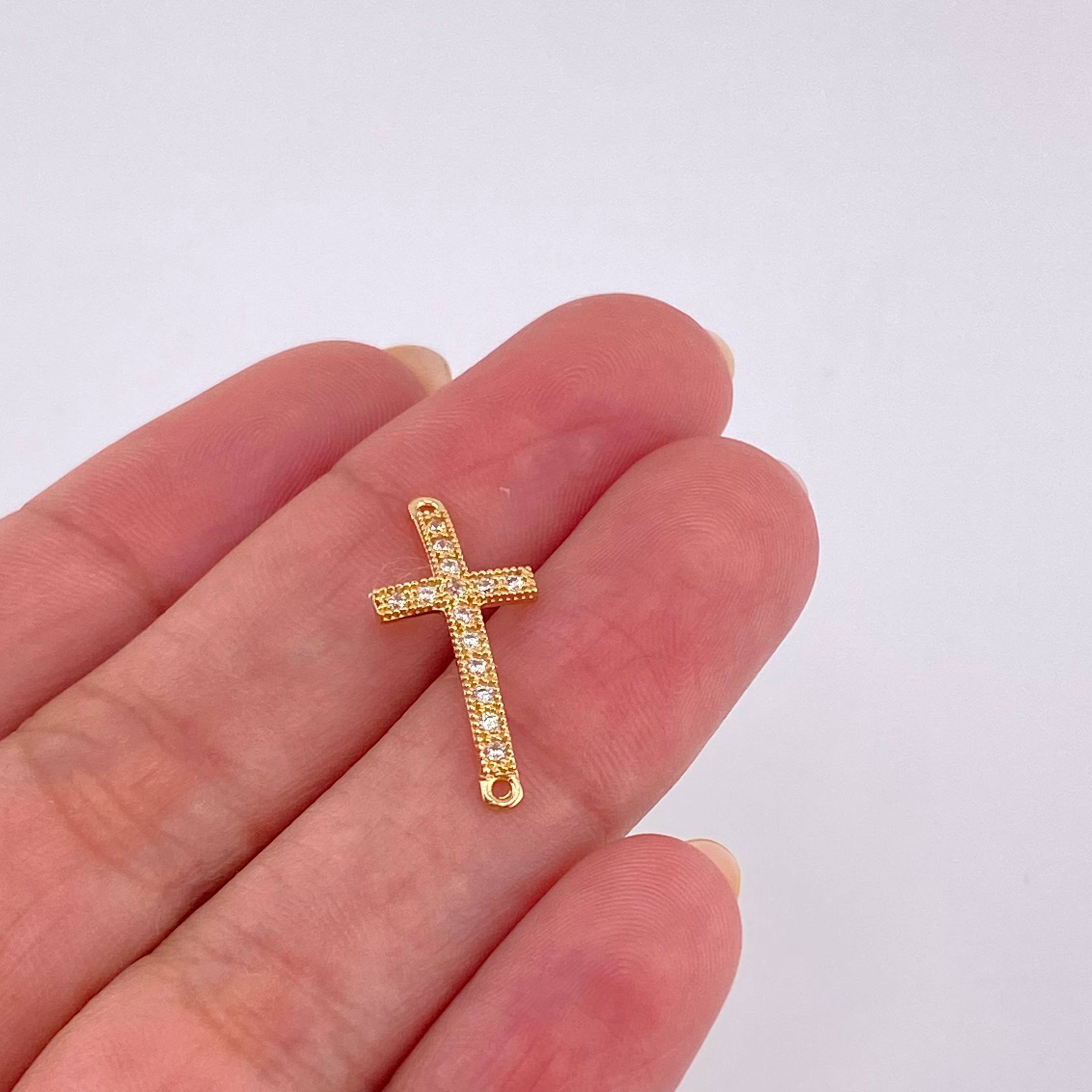 Herraje Cruz 0.75 g / 3/4 in Oro Amarillo 18K