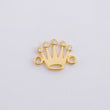 Charm Crown 0.7 g / 1/2 in Yellow Gold 18K