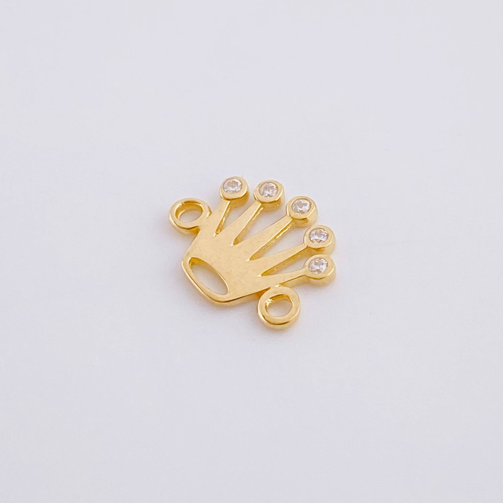 Charm Crown 0.7 g / 1/2 in Yellow Gold 18K