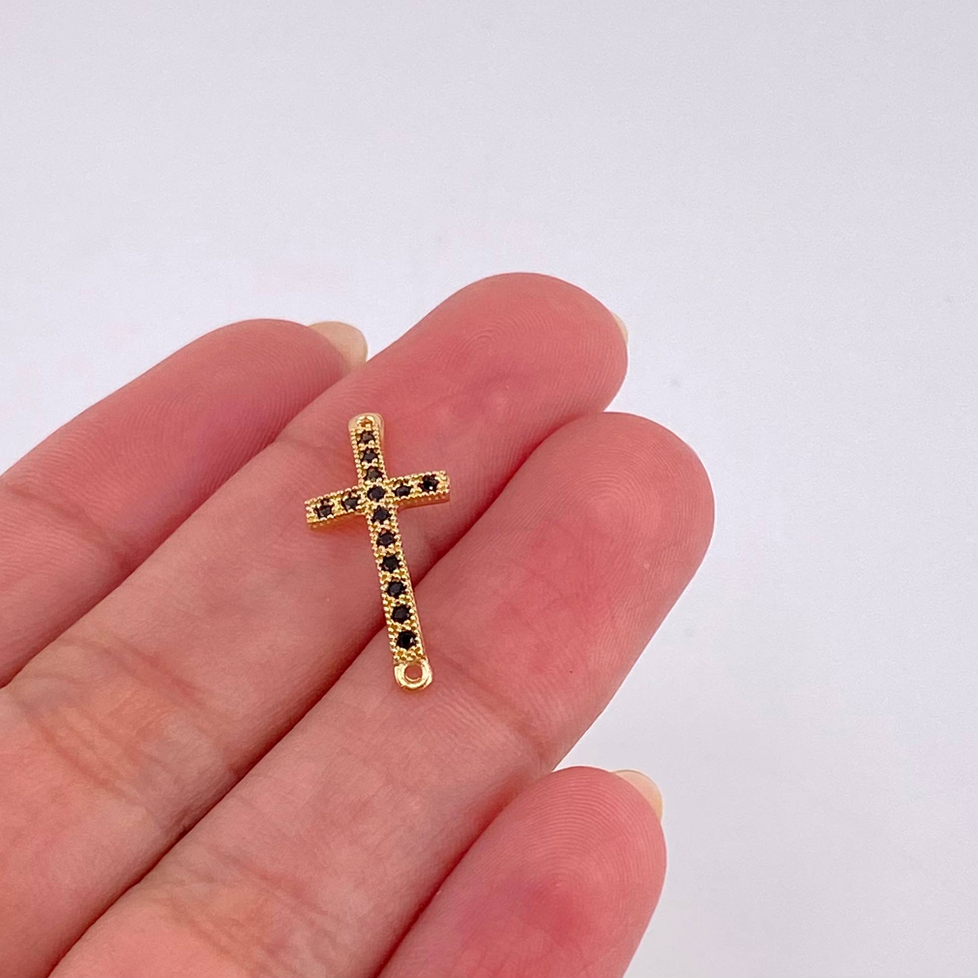 Charm Cross 0.7 g / 3/4 in Yellow Gold 18K