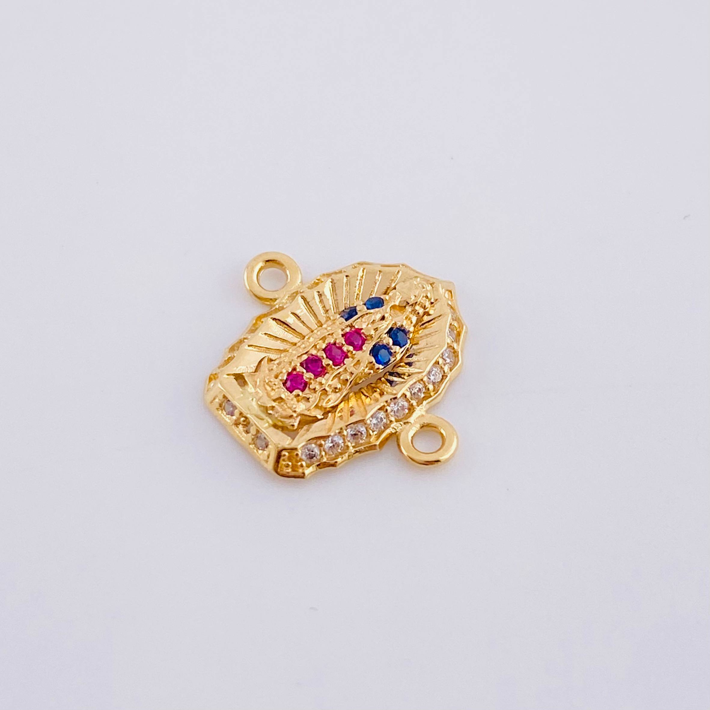 Charm Virgin of Guadalupe 1.1 g / 1/2 in Yellow Gold 18K