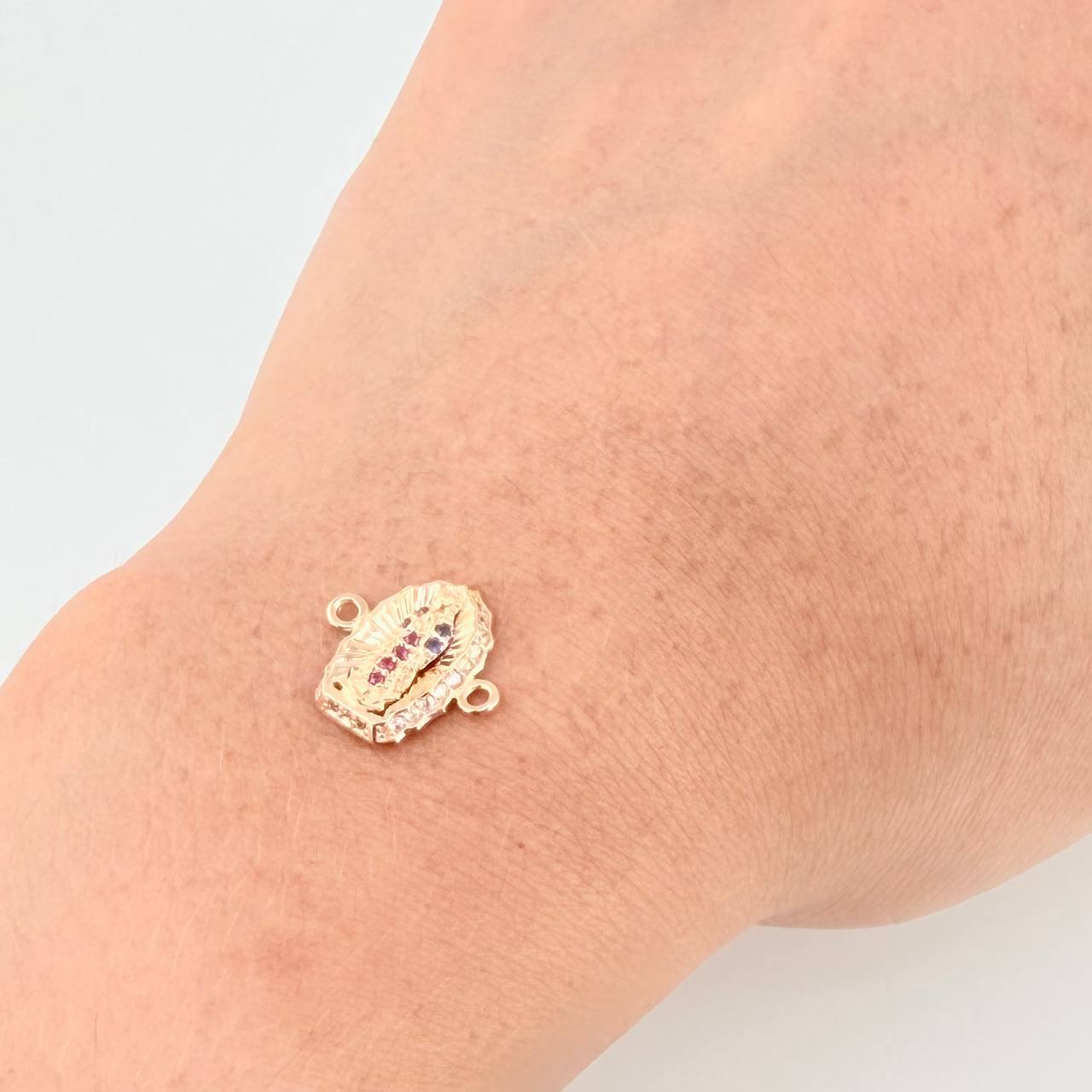 Charm Virgin of Guadalupe 1.1 g / 1/2 in Yellow Gold 18K