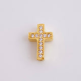 Herraje Cruz Tupida Doble Faz 1.15 g / 1/2 in Oro Amarillo 18K