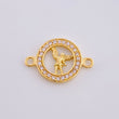 Herraje San Gabriel Circular Tupido 1.05g / 3/4 in Oro Amarillo 18K