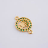 Charm Medal Crown 1.2 g / 3/4 in Yellow Gold 18K