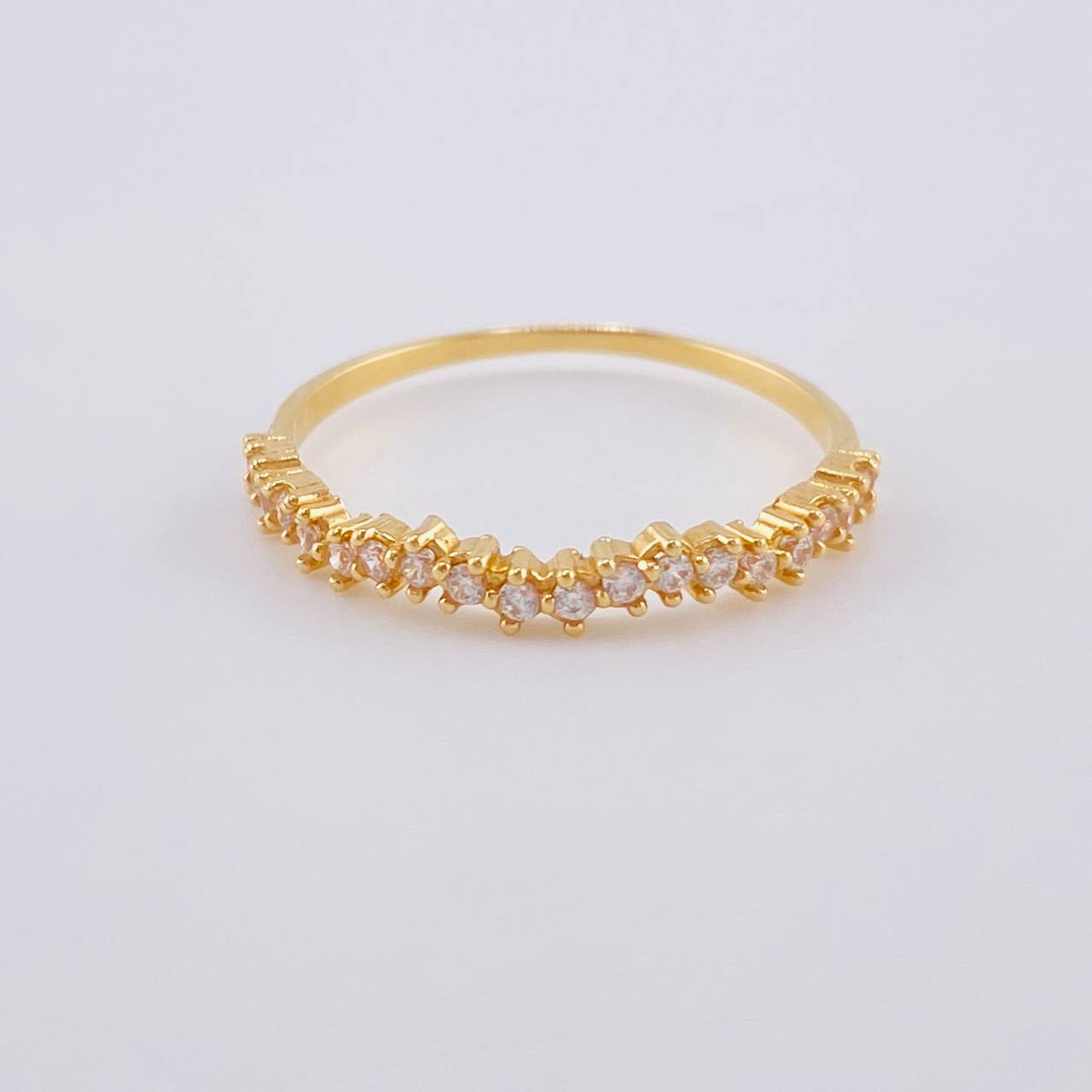 Anillo Ola Carril 1.2 g / T6 3/4 Oro Amarillo 18K