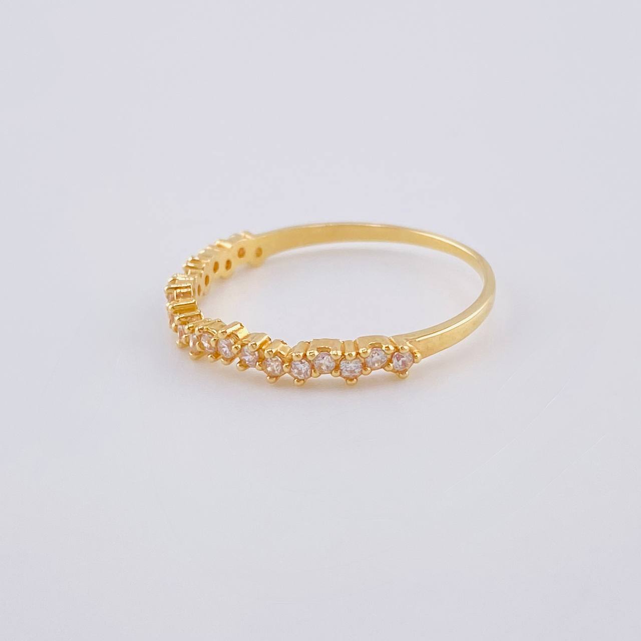 Anillo Ola Carril 1.2 g / T6 3/4 Oro Amarillo 18K