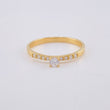 Anillo Solitario Cuatro Garras Tupido 1.9 g / T7 1/2 Oro Amarillo 18K