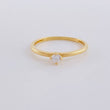 Smooth Solitaire Ring 1.55 g / T7 1/2 18K Yellow Gold