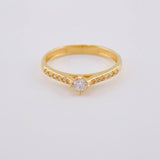 Anillo Solitario Cuatro Garras 1.95 g / T5 3/4 Oro Amarillo 18K
