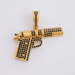 Pendant Pistol 4.8 g / 1 1/4 in 18K Yellow Gold