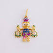 Pendant Duck Money Bags 1.5 g / 1 in Three 18K Golds