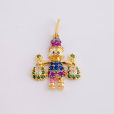 Pendant Duck Money Bags 1.5 g / 1 in Three 18K Golds