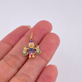 Pendant Duck Money Bags 1.5 g / 1 in Three 18K Golds