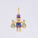 Pendant Duck Money Bags 1.5 g / 1 in Three 18K Golds