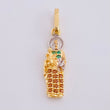 Pendant San Jose 1.1 g / 1 in Two Golds Yellow White 18K