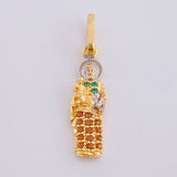 Pendant San Jose 1.1 g / 1 in Two Golds Yellow White 18K
