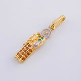 Pendant San Jose 1.1 g / 1 in Two Golds Yellow White 18K