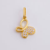 Dije Mariposa 1.1 g / 3/4 in Oro Amarillo 18K