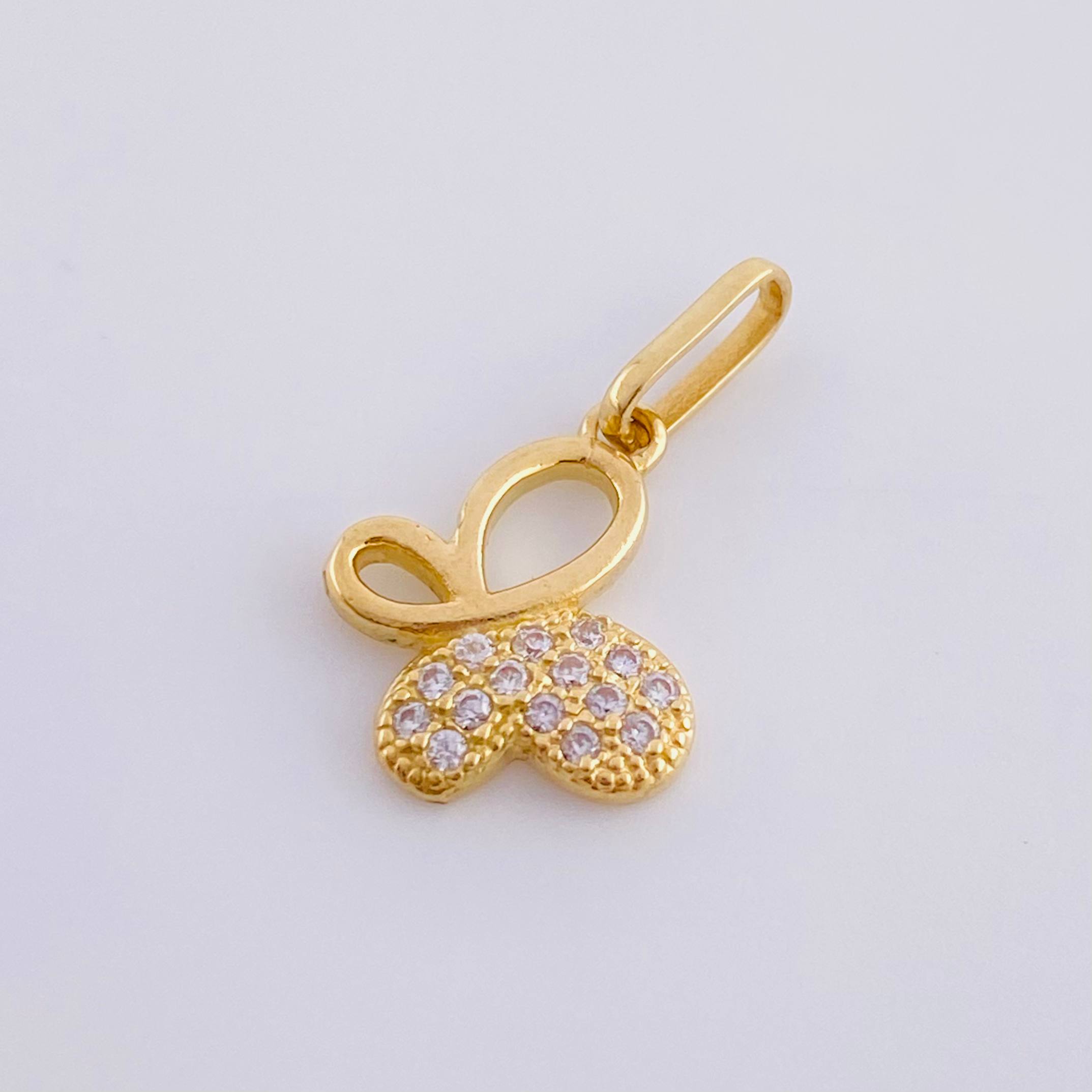 Dije Mariposa 1.1 g / 3/4 in Oro Amarillo 18K