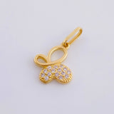 Dije Mariposa 1.1 g / 3/4 in Oro Amarillo 18K