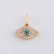 Dije Ojo Mistico 1.05 g / 1/2 in Oro Amarillo 18K